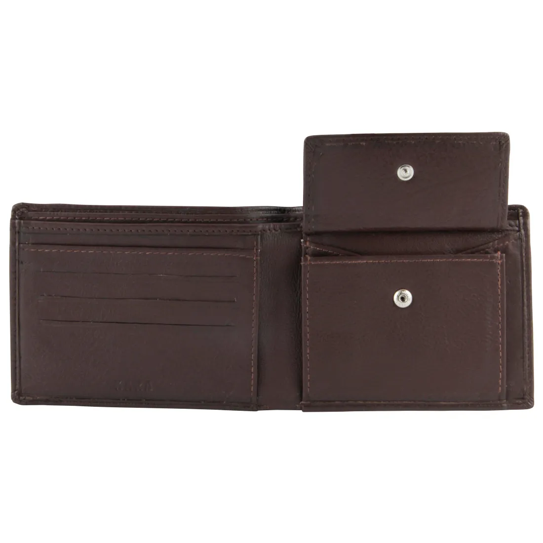 14003 Tan Bifold Coin Wallet