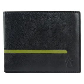 14053 Black & Green Bifold Wallet