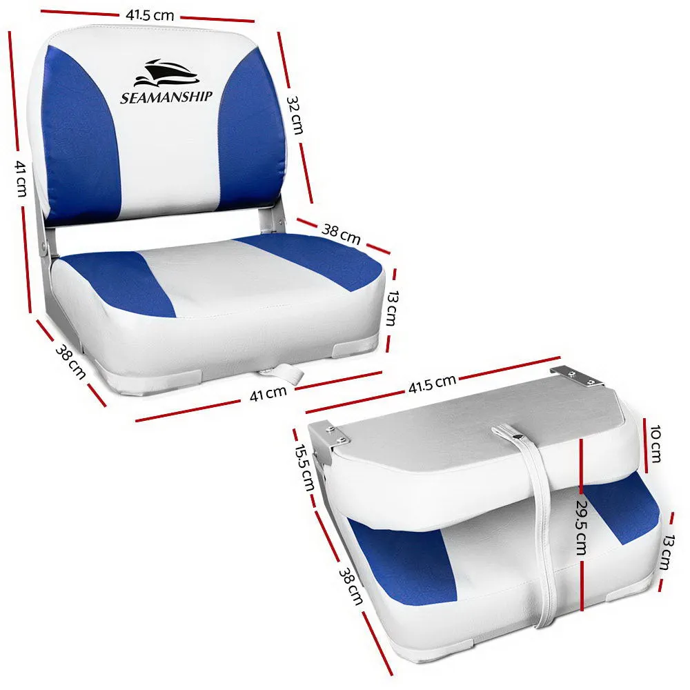 All-Weather Swivel Folding Boat Seats, 2X, Seamanship