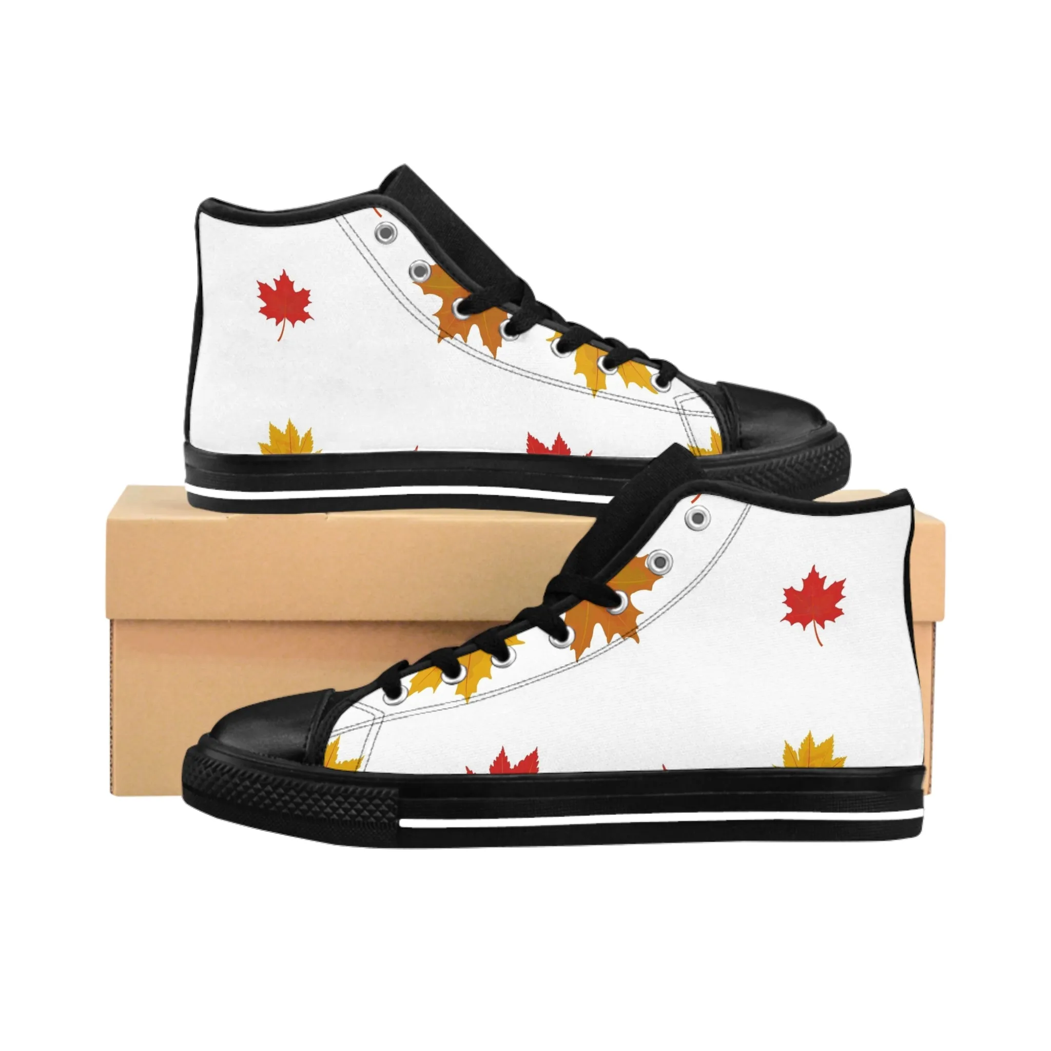 Autumn Maple Leaves Men's Classic Sneakers