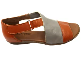 Balatore Penelope Womens Comfortable Leather Sandals Made In Brazil