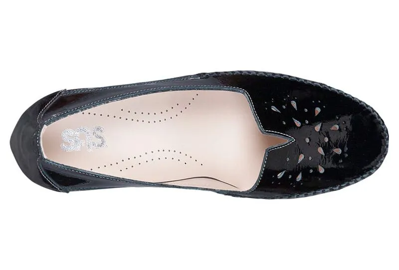 BLACK PATENT | Sonyo Slip On Heel at Brandy's Shoes Made in USA