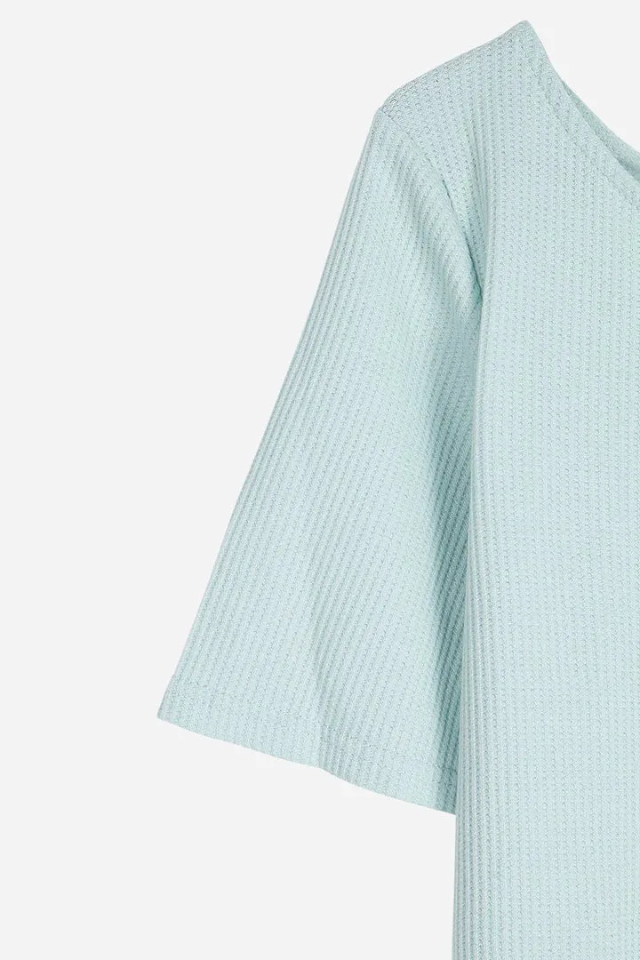 Boat Neck Top - Pale Blue