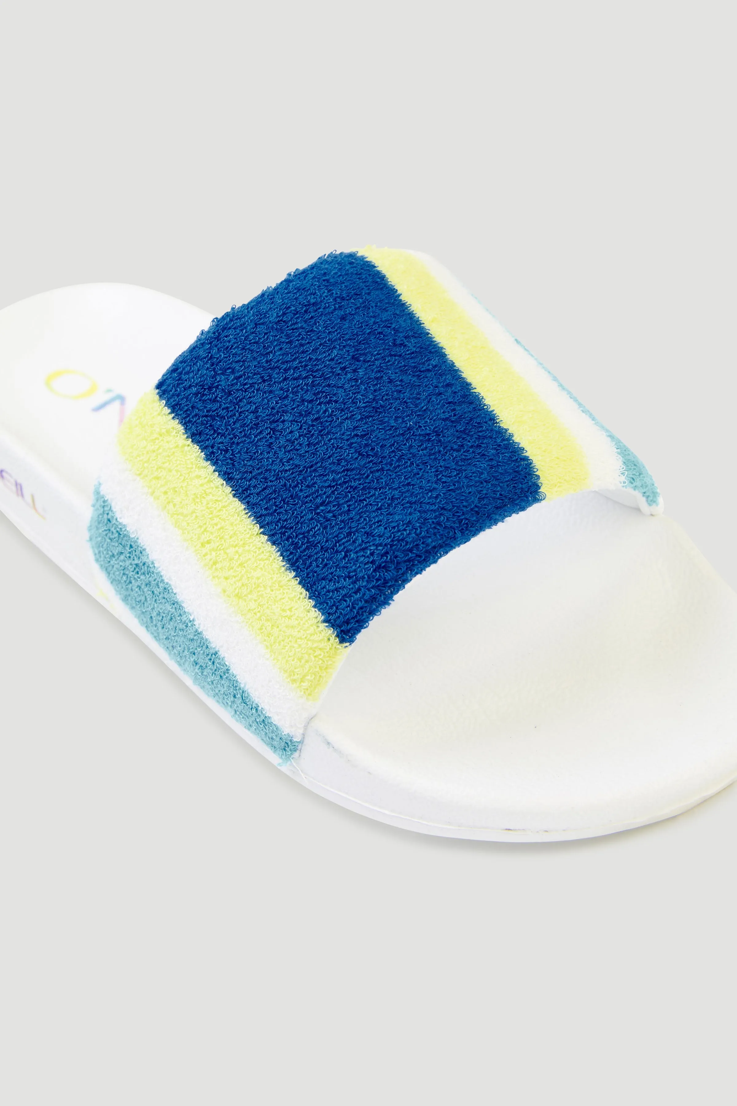 Brights Slides | Blue Towel Stripe