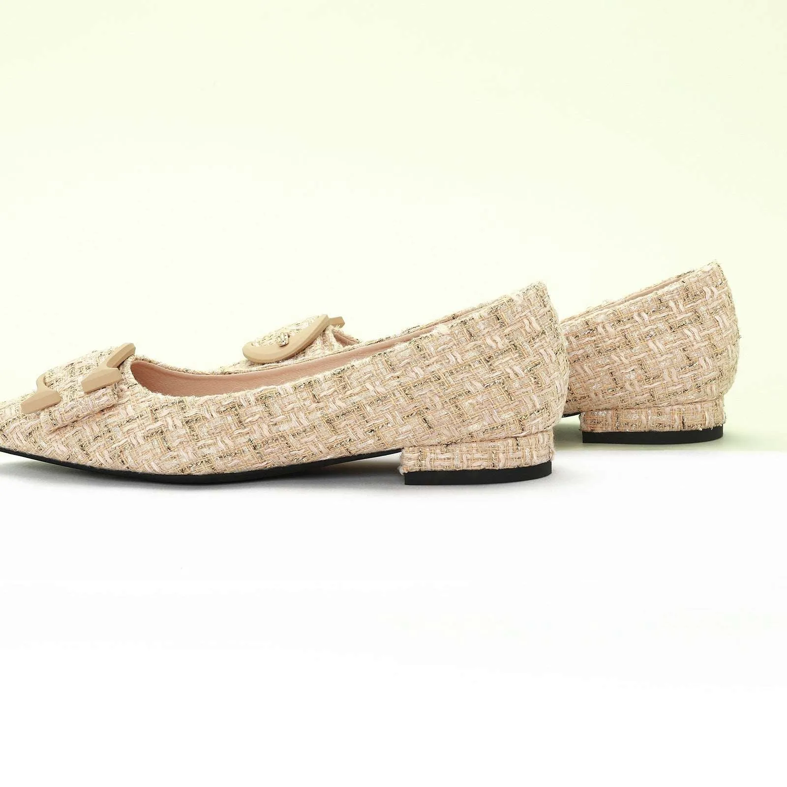 C Buckle Tweed Flats (Aida)