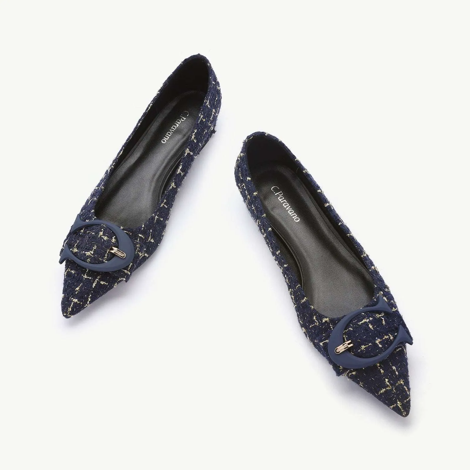 C Buckle Tweed Flats (Aida)