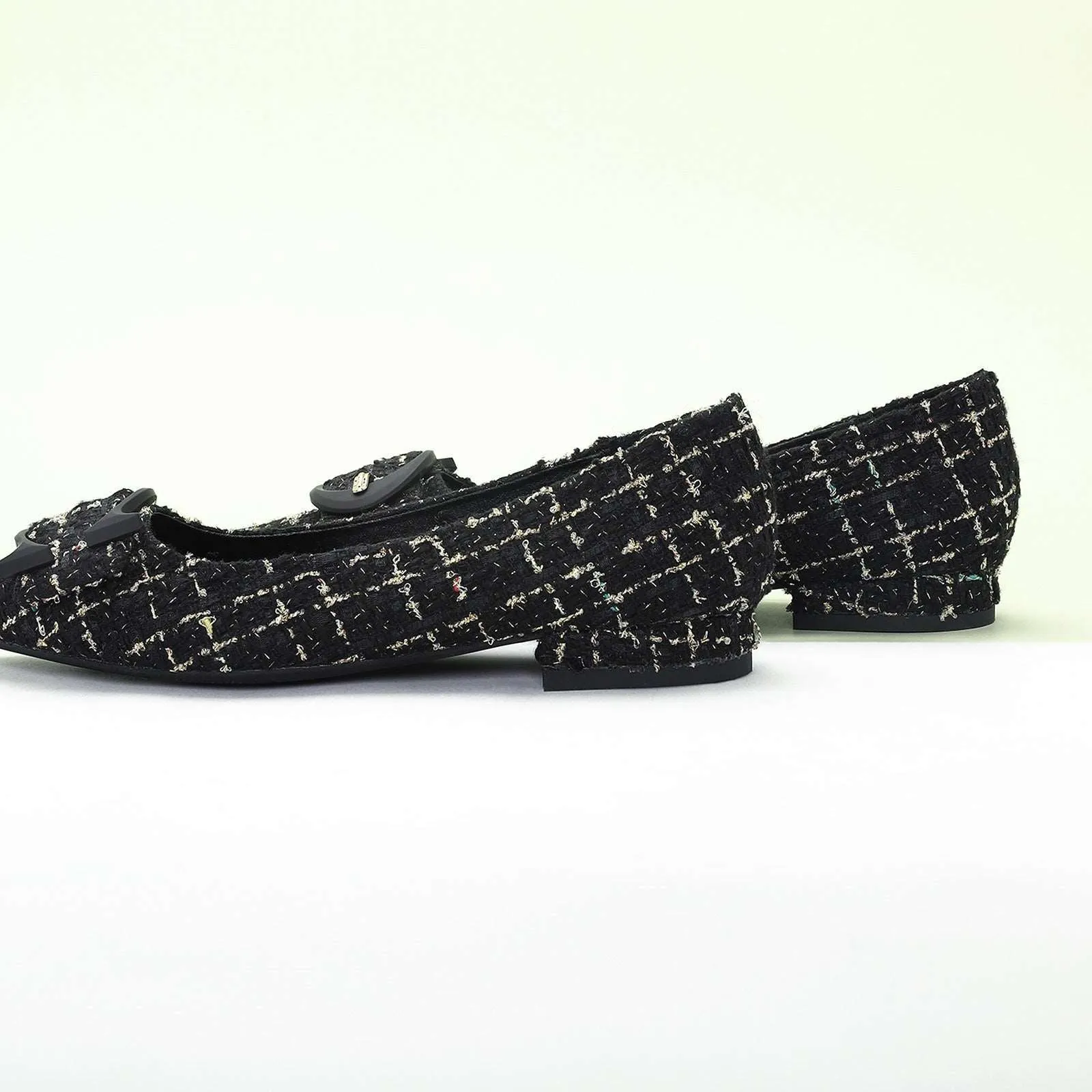 C Buckle Tweed Flats (Aida)