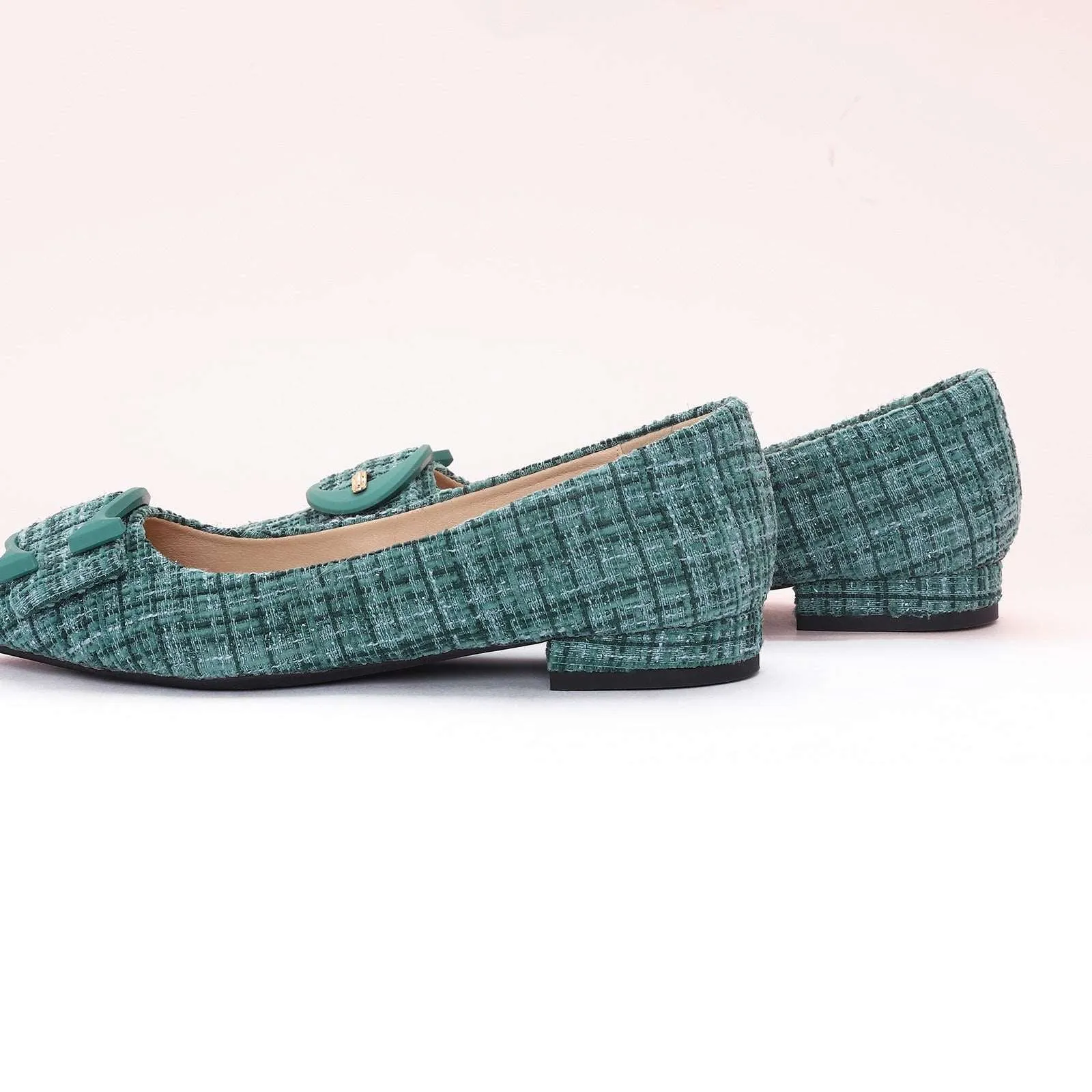 C Buckle Tweed Flats (Aida)