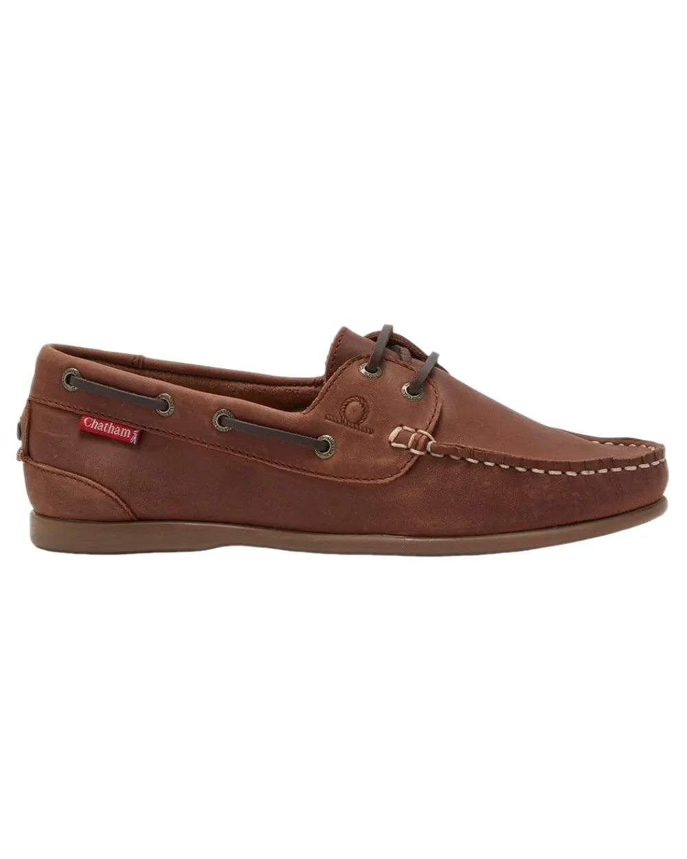 Chatham Womens Penang Leather Boat Shoes