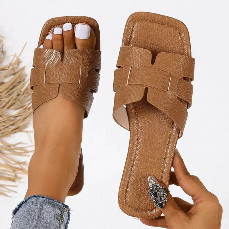 Chic Open-Toe Slip-On Sandals for Women