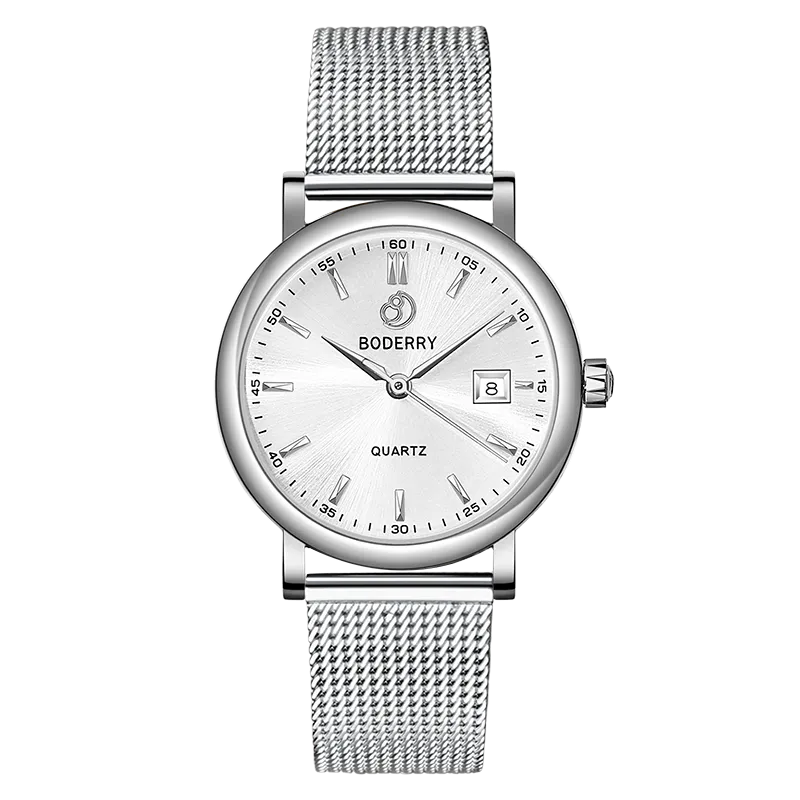 CLASSIC 36MM - Swiss Quartz Movement Watch | Silver & White