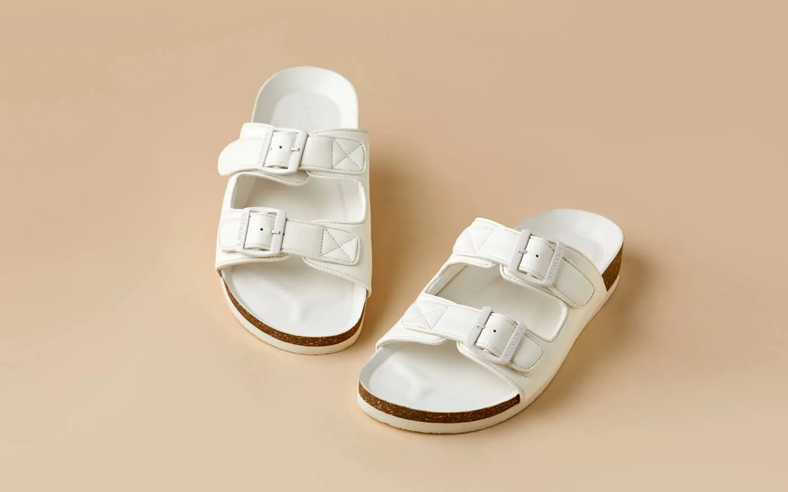 Cork Sandals : Brilliant White