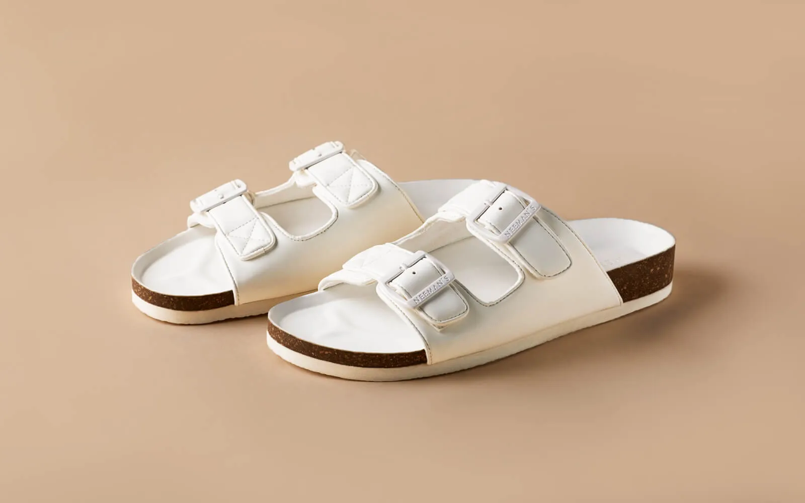 Cork Sandals : Brilliant White