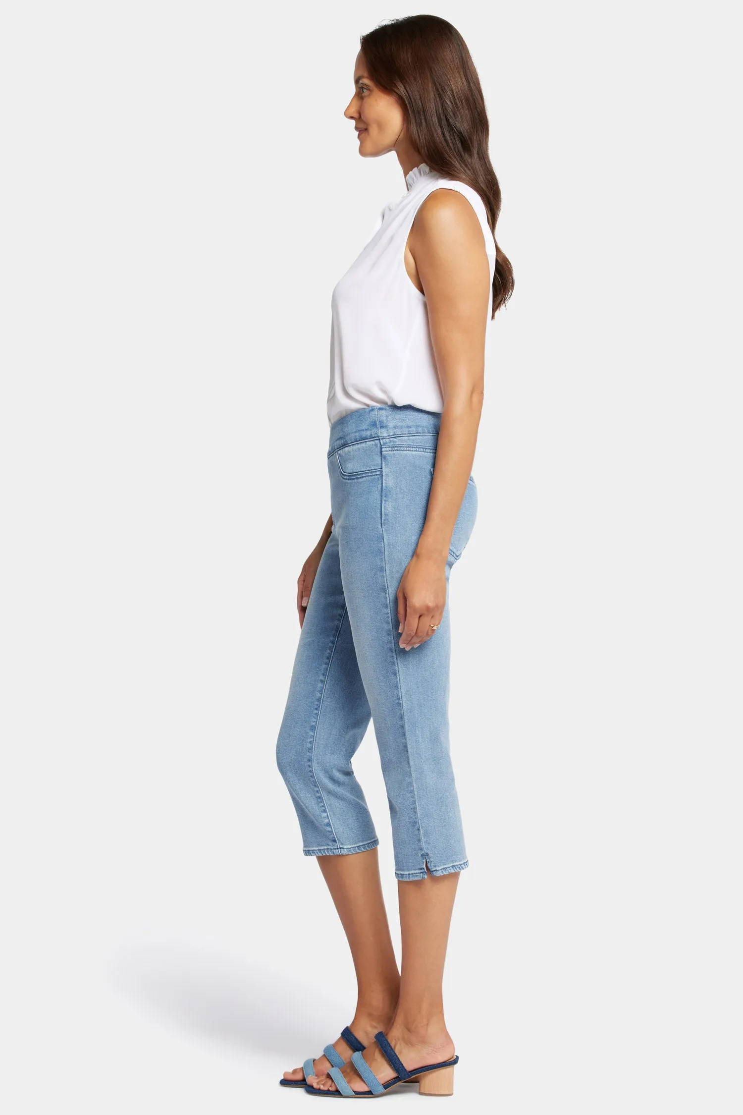 Dakota Crop Pull-On Jeans In Petite  - Corfu