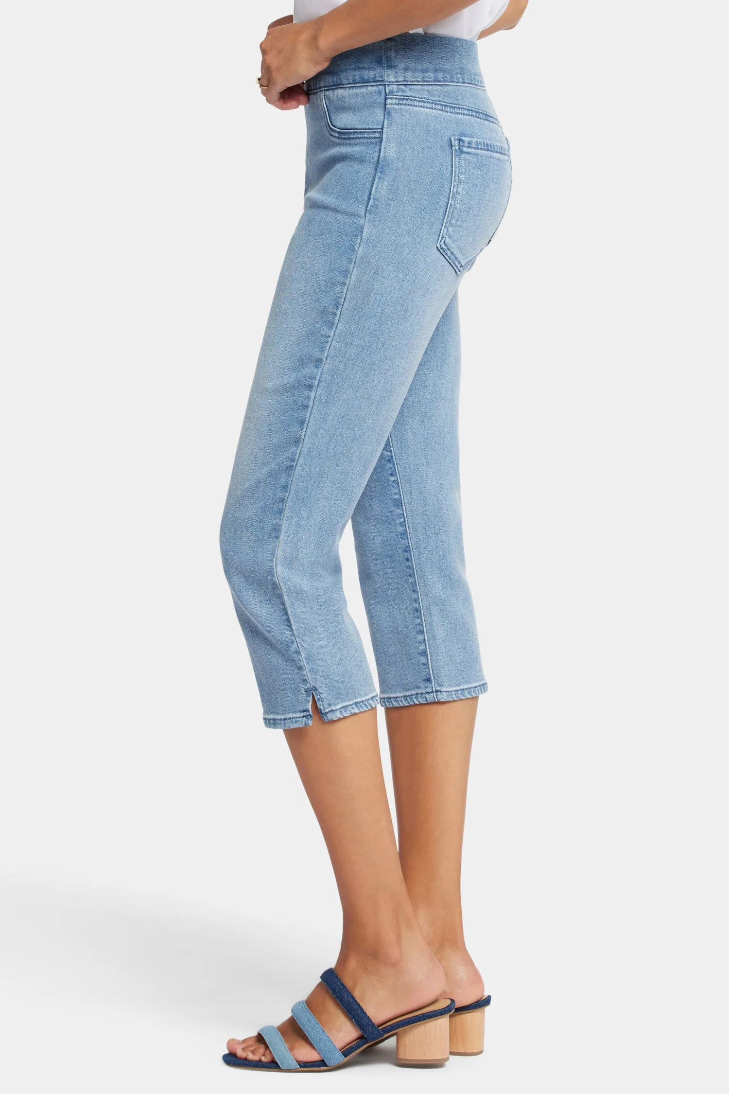 Dakota Crop Pull-On Jeans In Petite  - Corfu