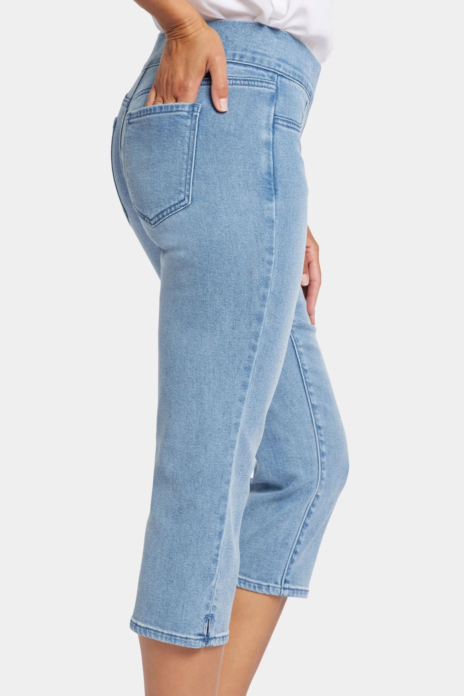 Dakota Crop Pull-On Jeans In Petite  - Corfu