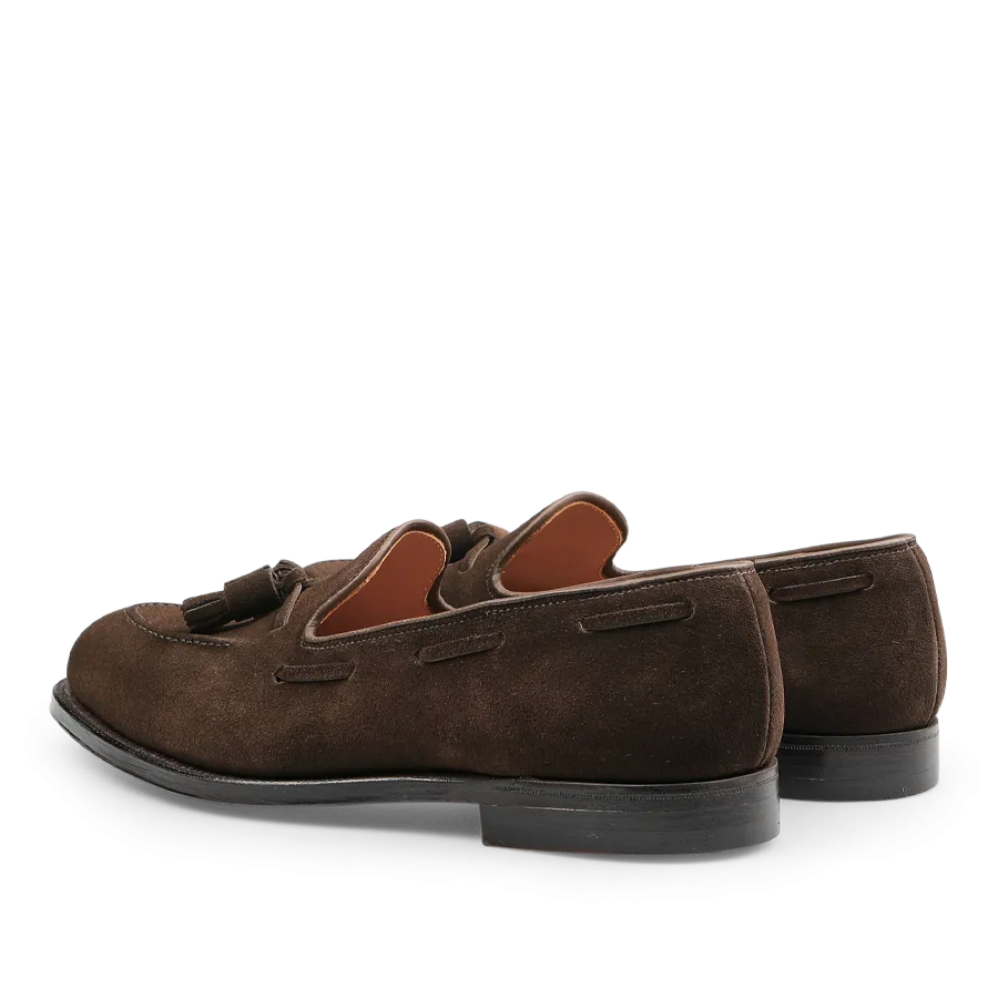 Dark Brown Suede Leather Cavendish II Loafers