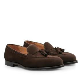 Dark Brown Suede Leather Cavendish II Loafers