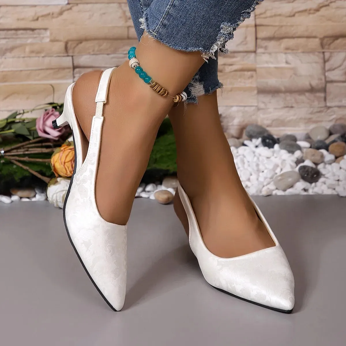 Elegant High Heel Slingback Pumps for Women