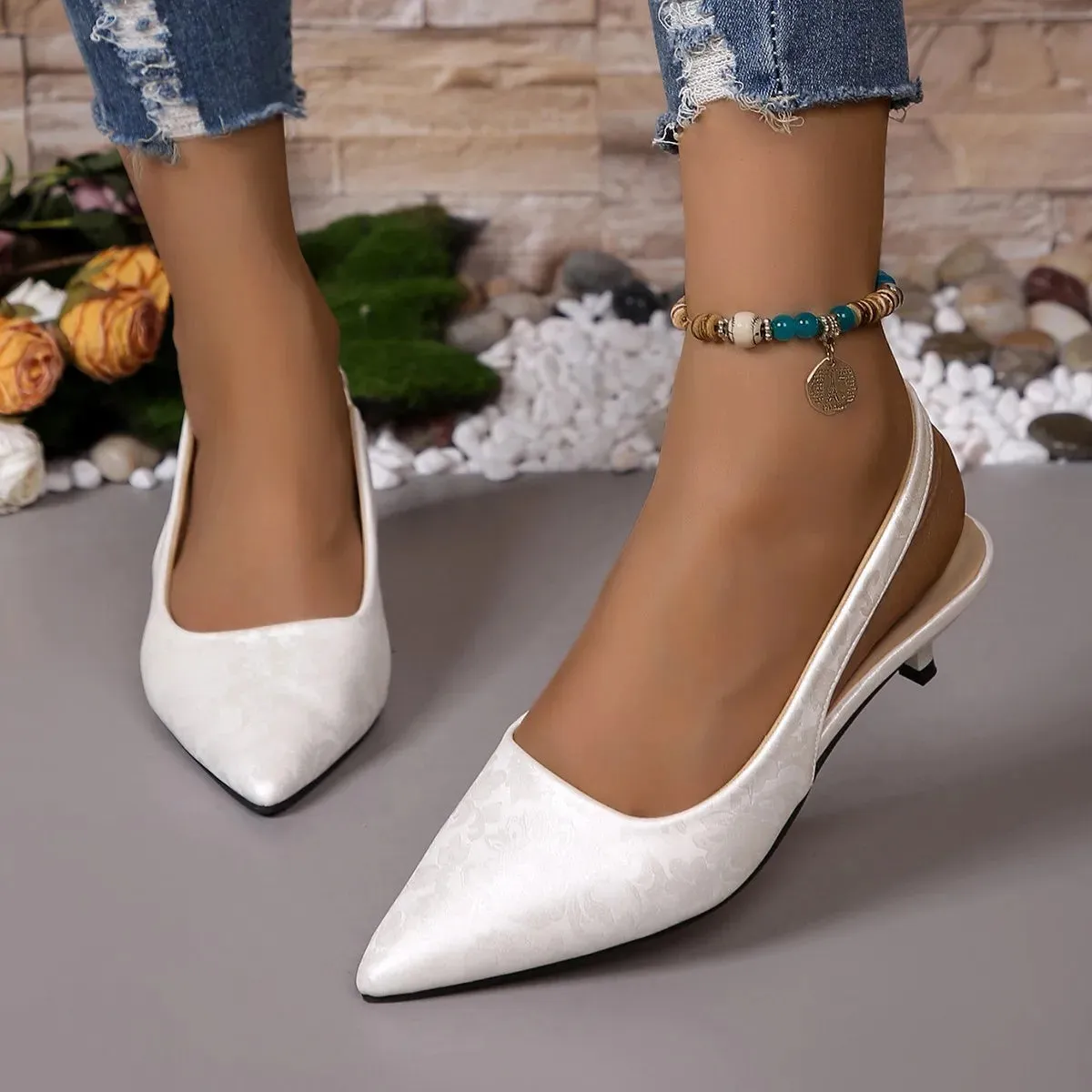 Elegant High Heel Slingback Pumps for Women