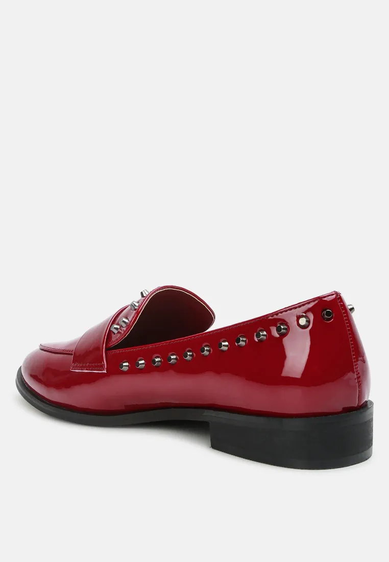 Emilia Patent Stud Penny Loafers