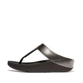 Fitflop Fino Glitterdust Metallic Toe Post Pewter