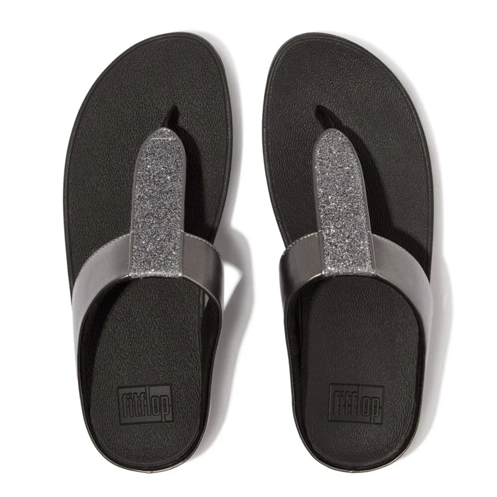 Fitflop Fino Glitterdust Metallic Toe Post Pewter