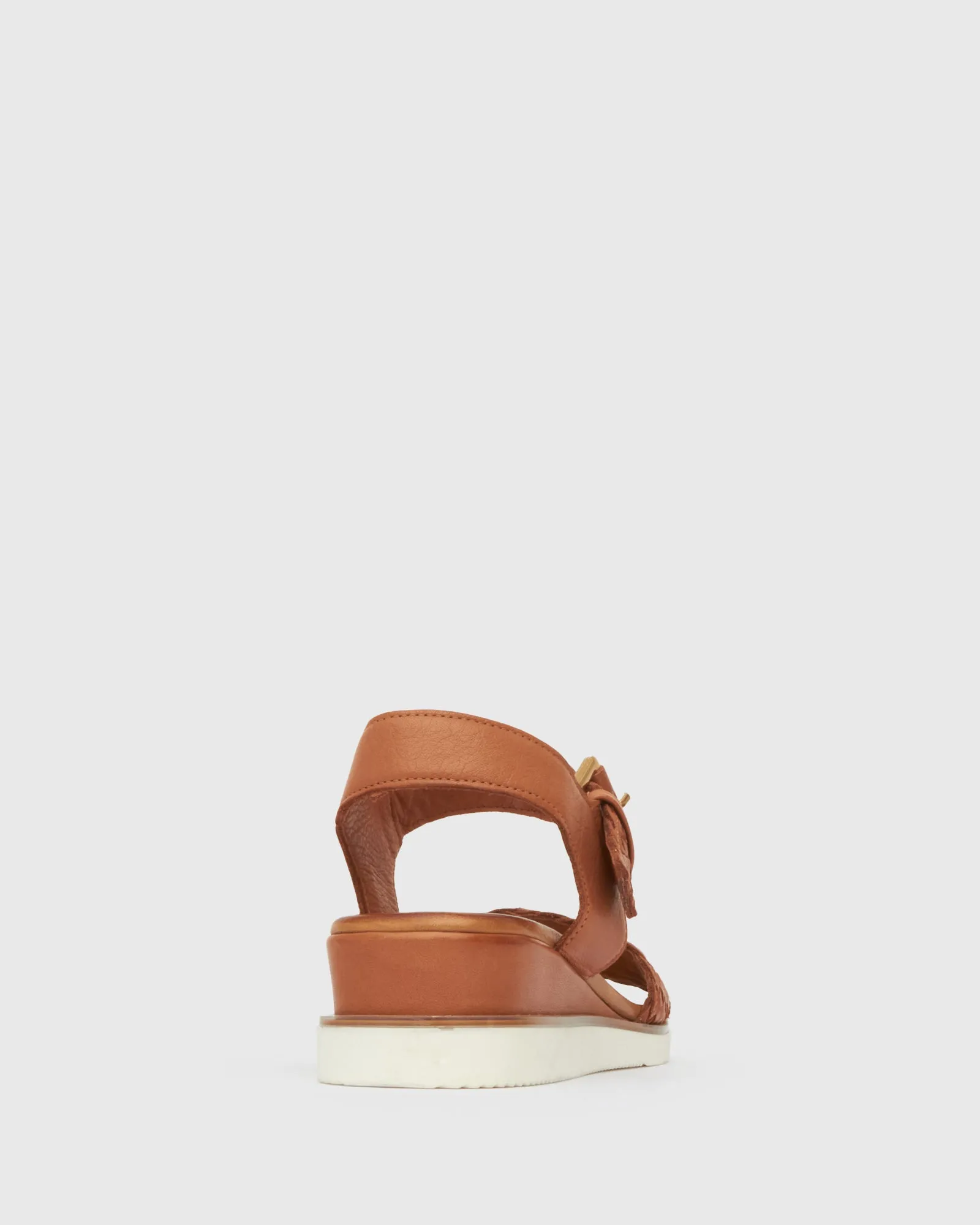 FREYA Leather Low Wedge Sandal