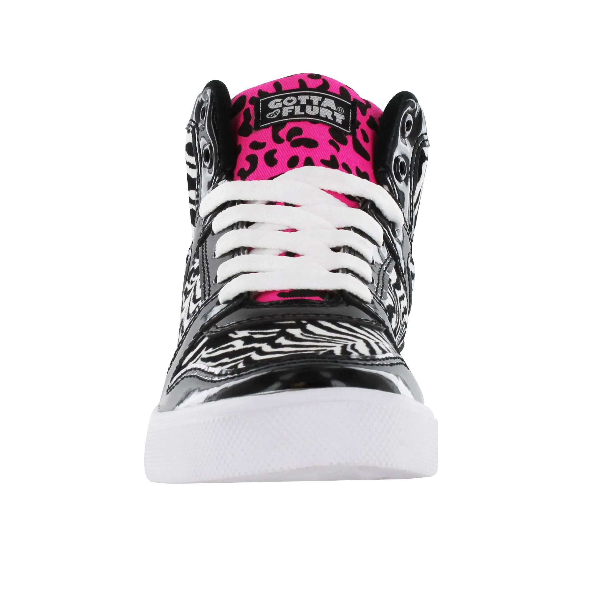 Gotta Flurt Women's Hip Hop VI Black/White/Hot Pink Fashion Dance Sneaker