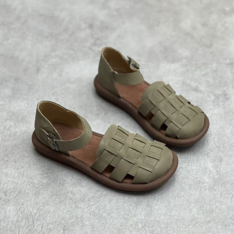 Handmade Leather Roman Sandals All-match Casual Shoes