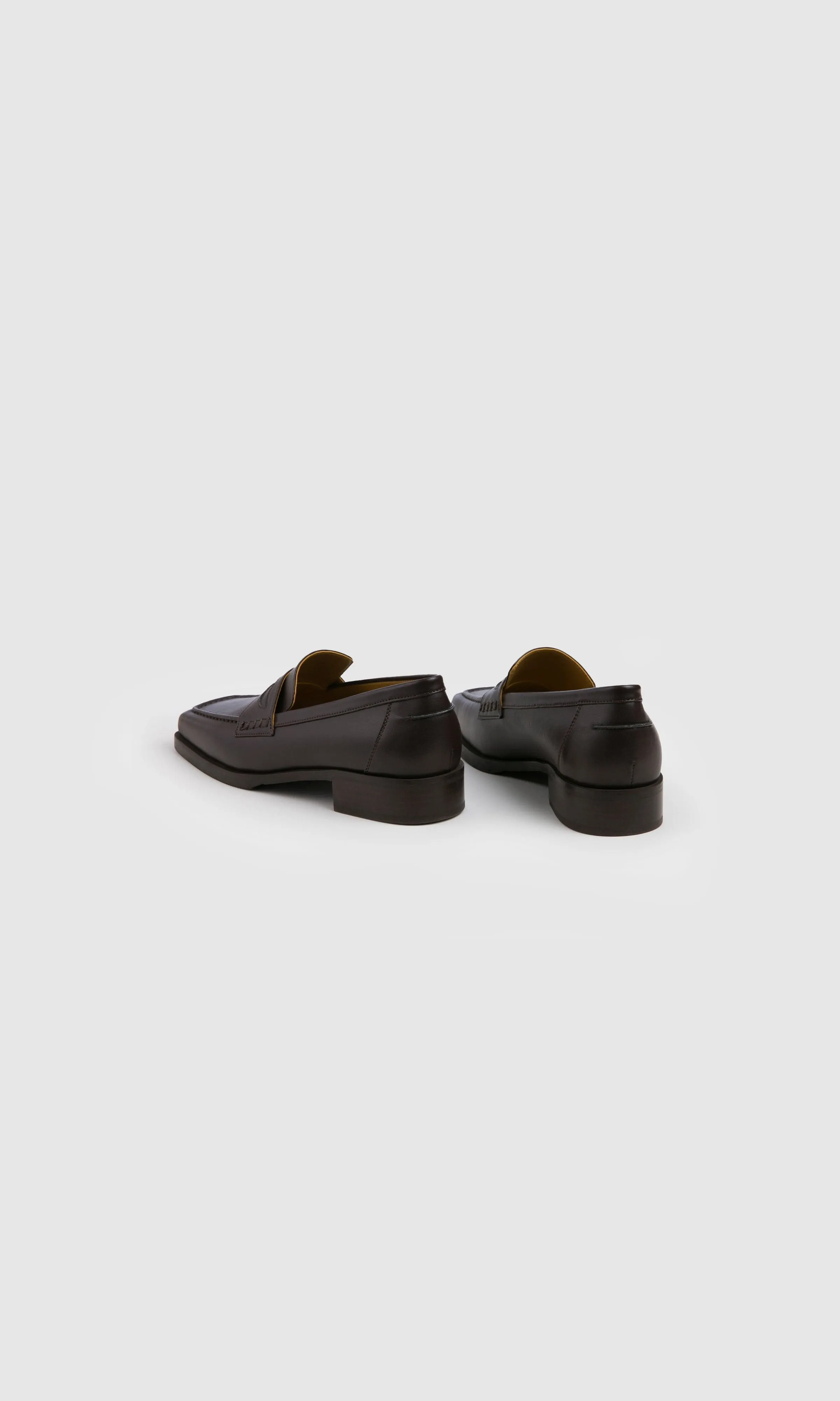 Joan Vegan Olive & Apple Leather Loafers | Brown