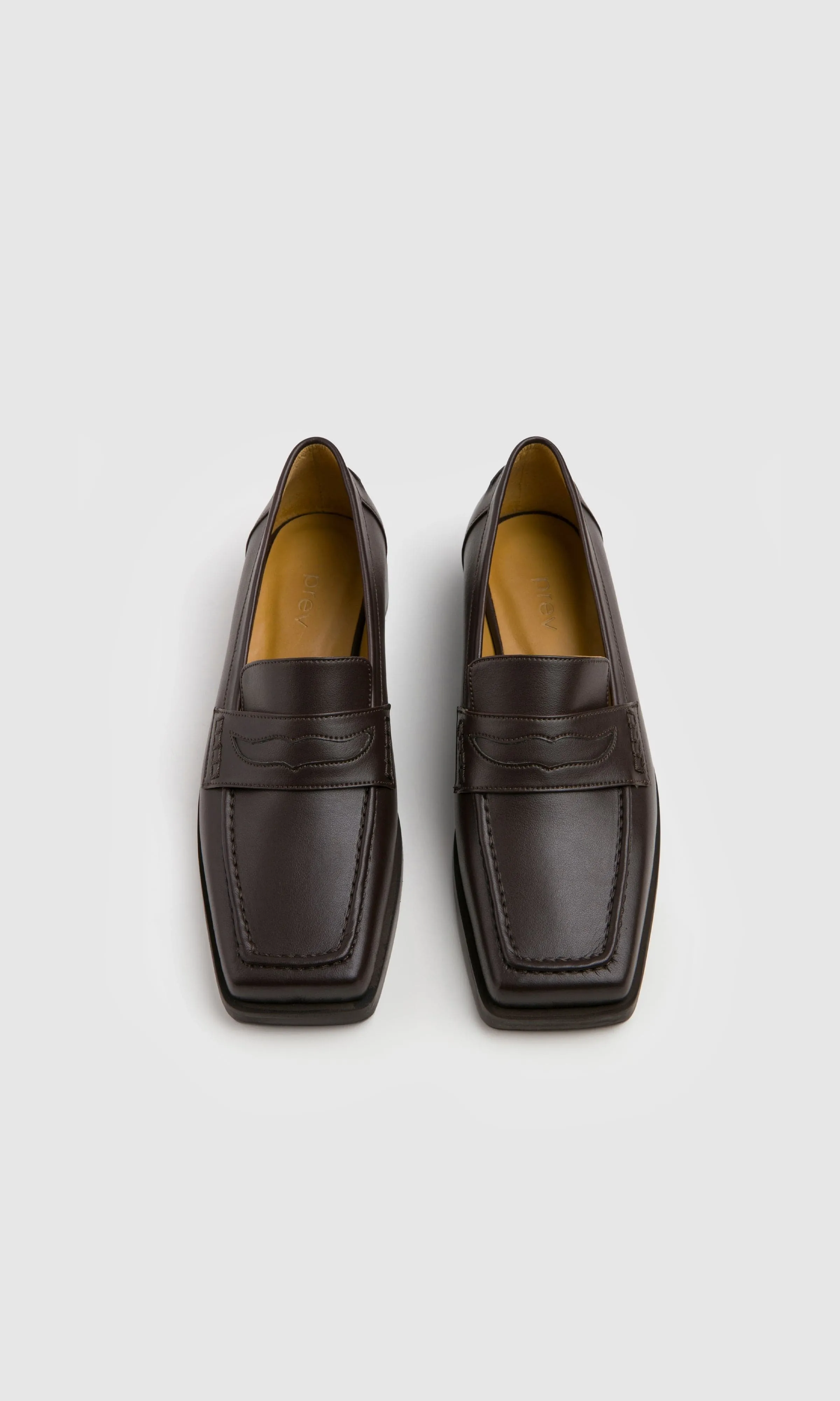 Joan Vegan Olive & Apple Leather Loafers | Brown