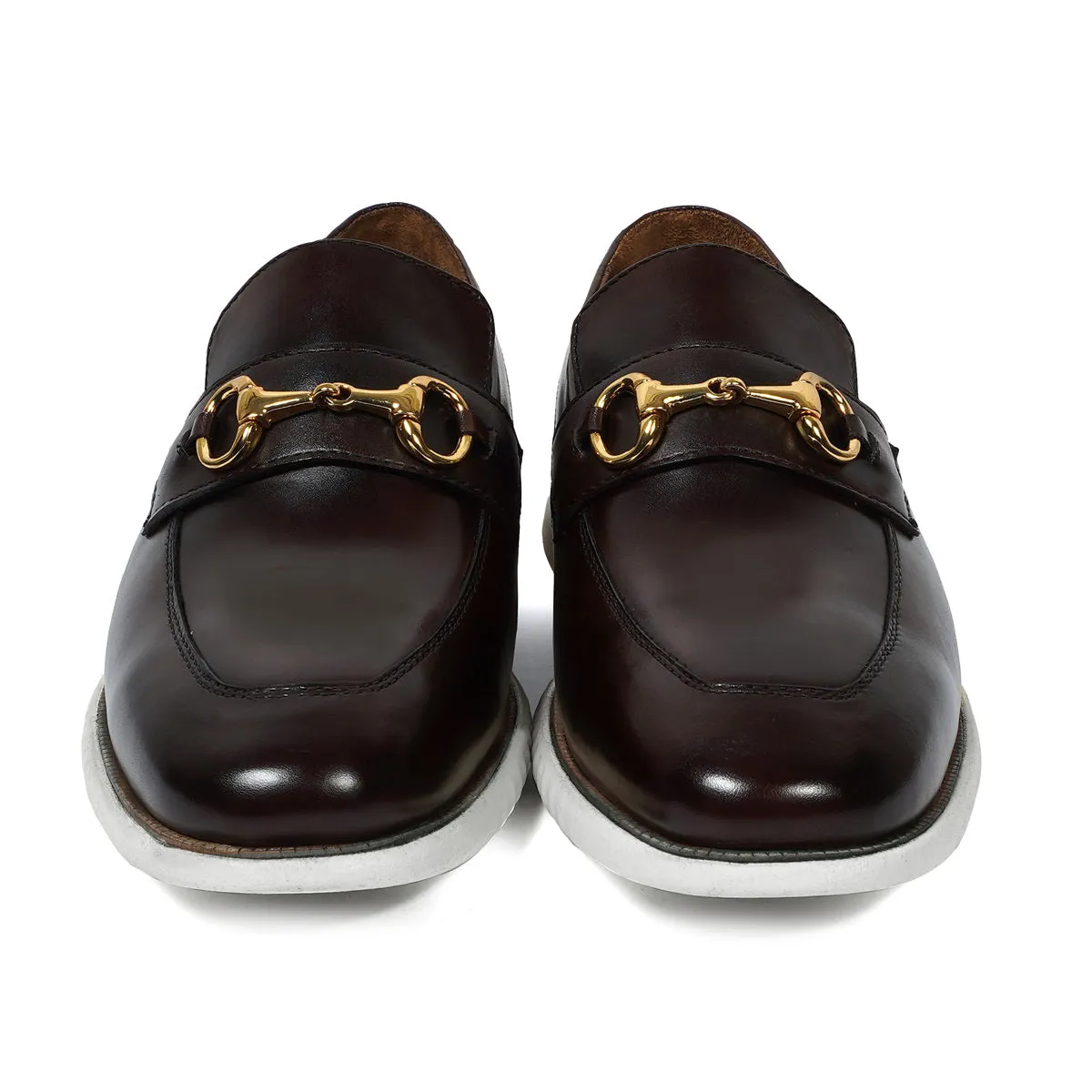 Light Weight Loafer with Customized Horse-bit Buckle