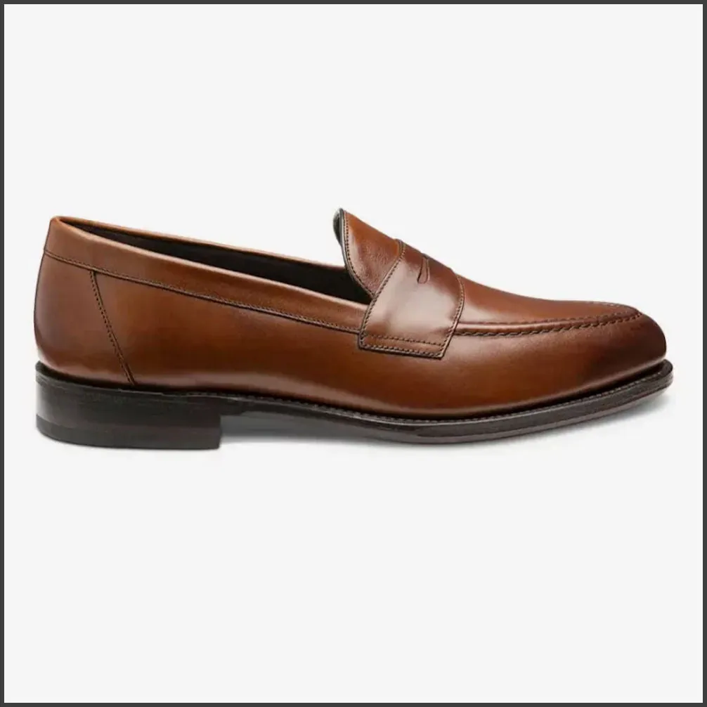 Loake Hornbeam Mahogany Loafer F Fit-