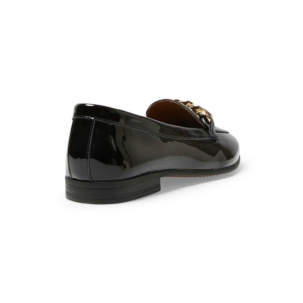 Lyla Loafer in Black Patent