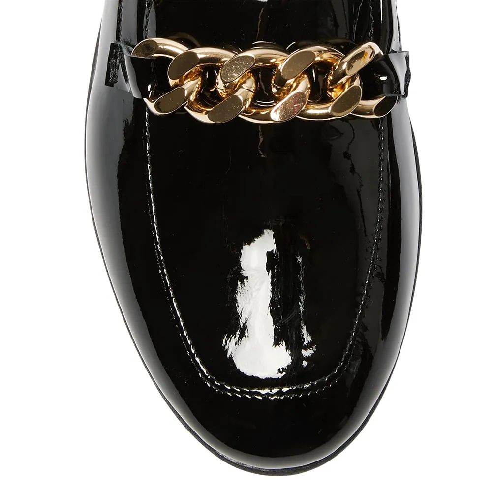 Lyla Loafer in Black Patent