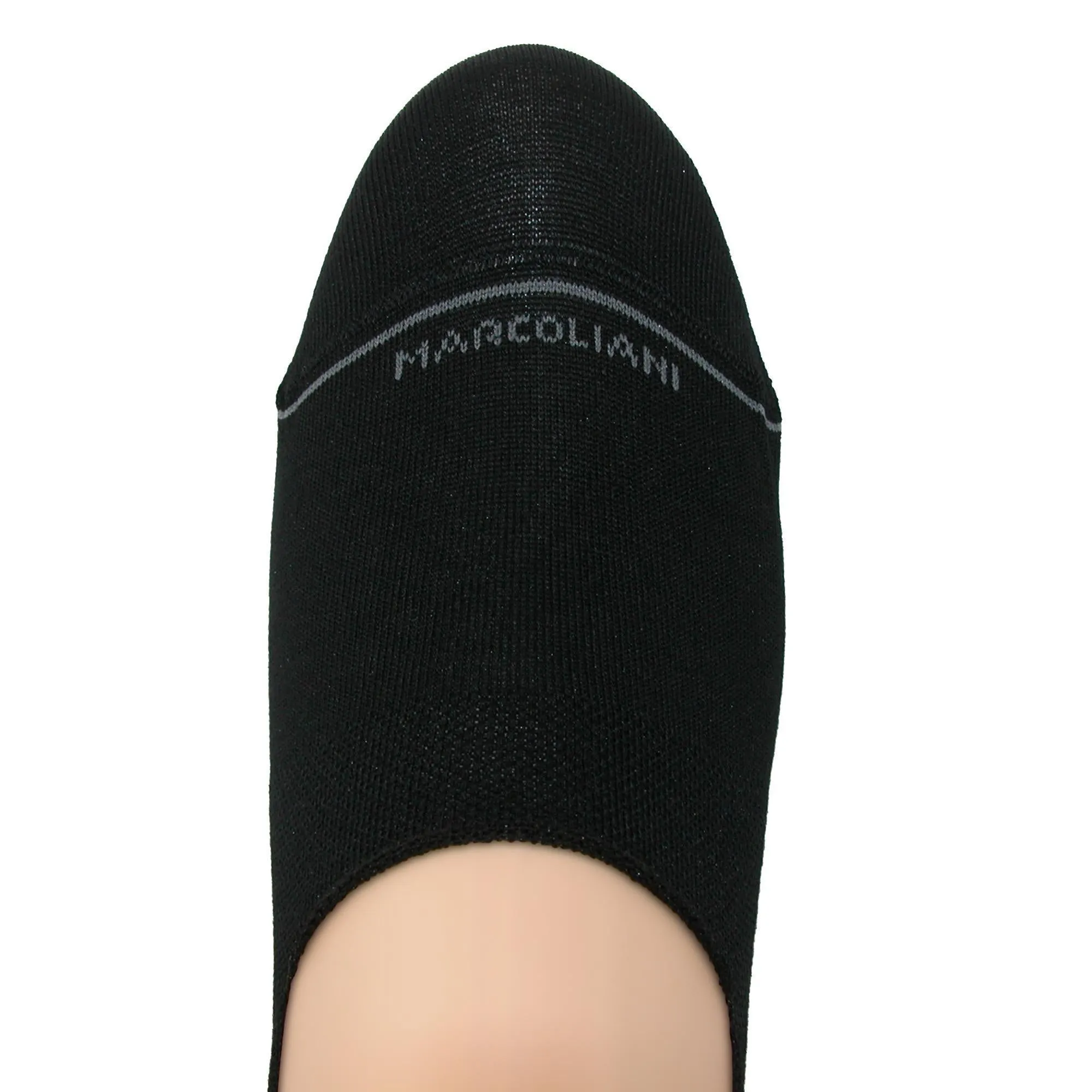 Marcoliani Men's Pima Cotton Solid Invisible Touch Sock Liners