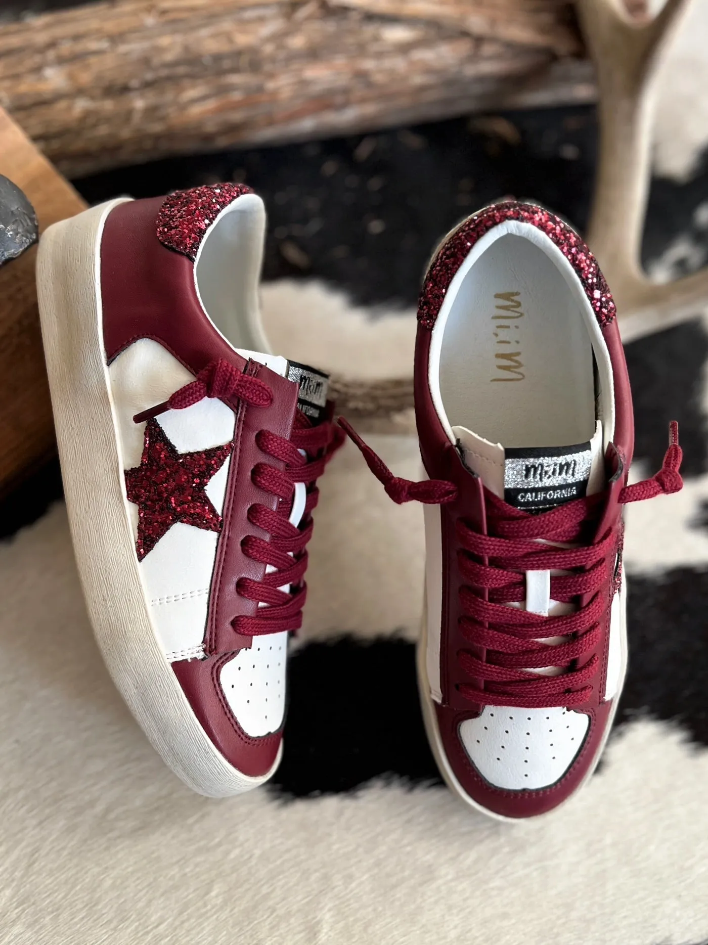 Maroon Candace Star Sneaker