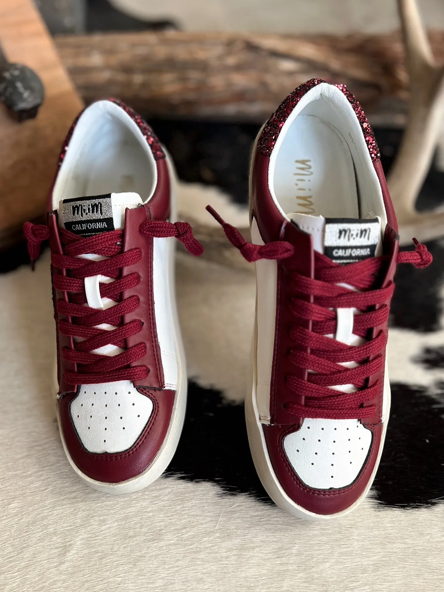 Maroon Candace Star Sneaker