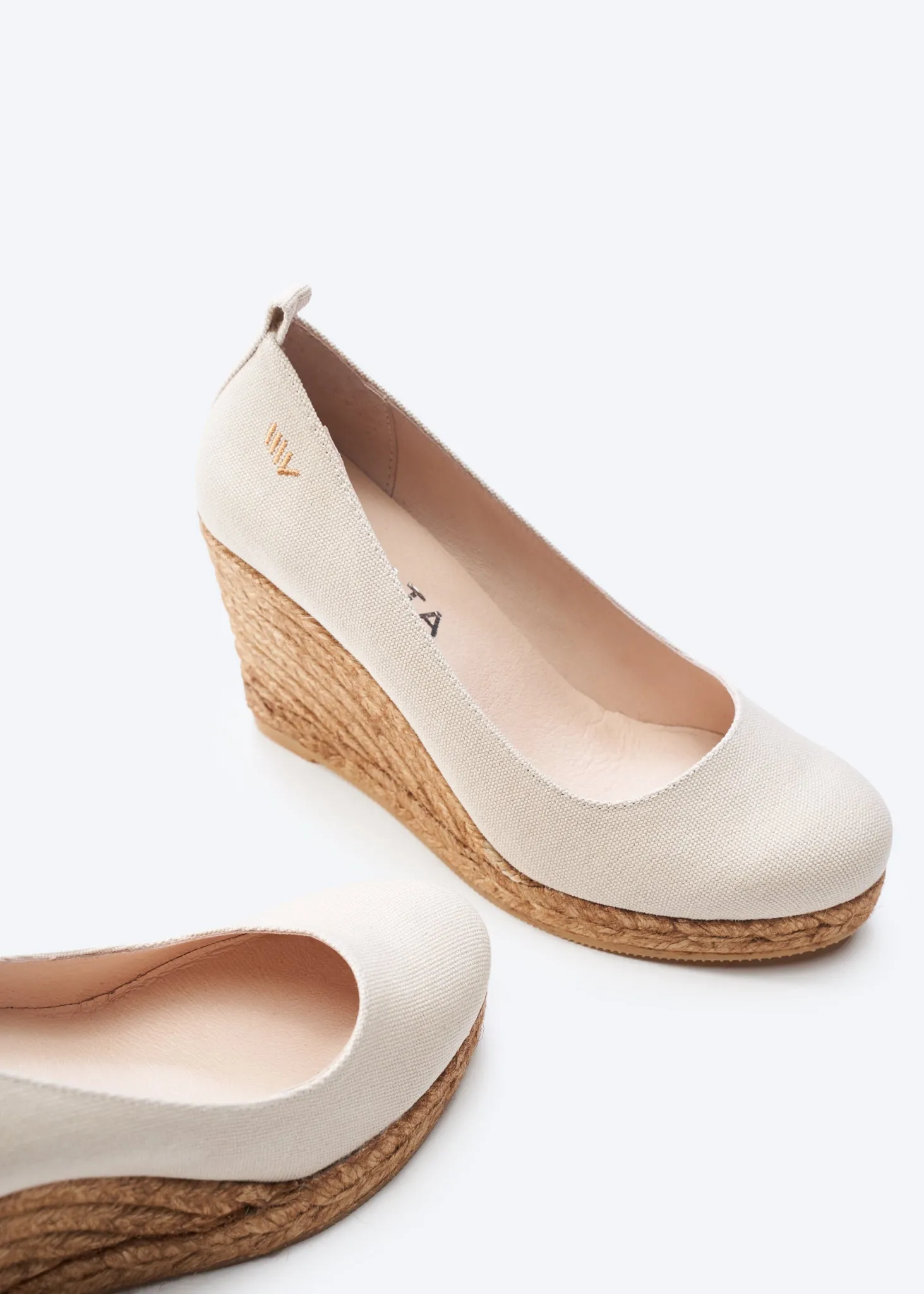 Marquesa Canvas Espadrille Wedge Pumps