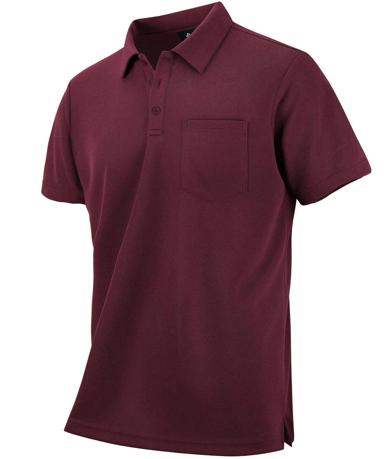 Men's Button Up Pocket Polo Shirt-ZPK007733