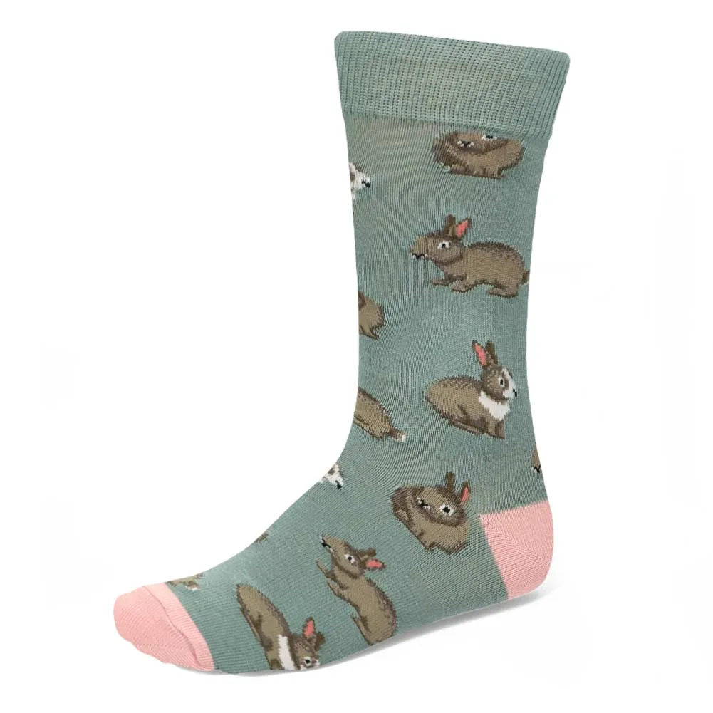 Men's Gray Rabbit Socks