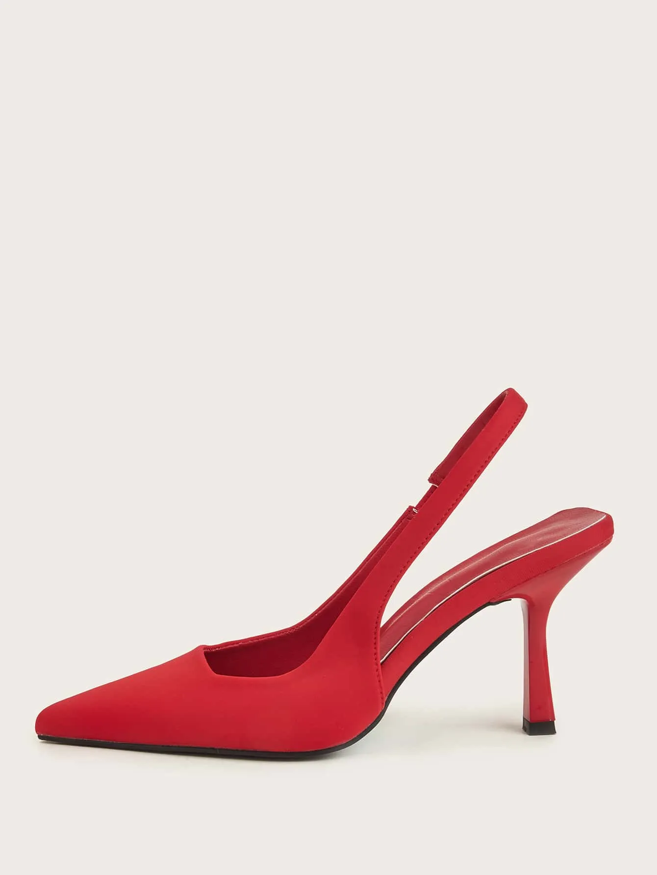 Minimalist Point Toe Slingback Pumps