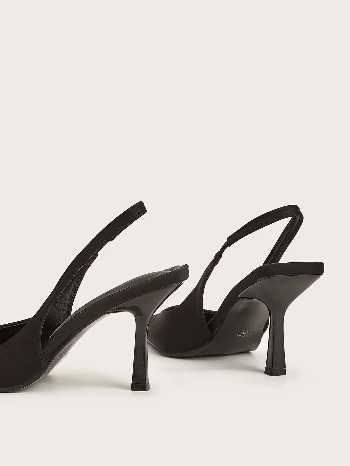 Minimalist Point Toe Slingback Pumps