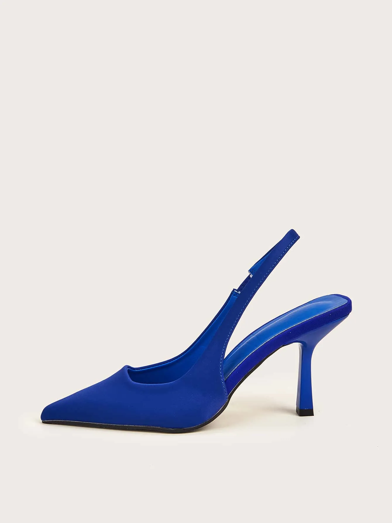 Minimalist Point Toe Slingback Pumps