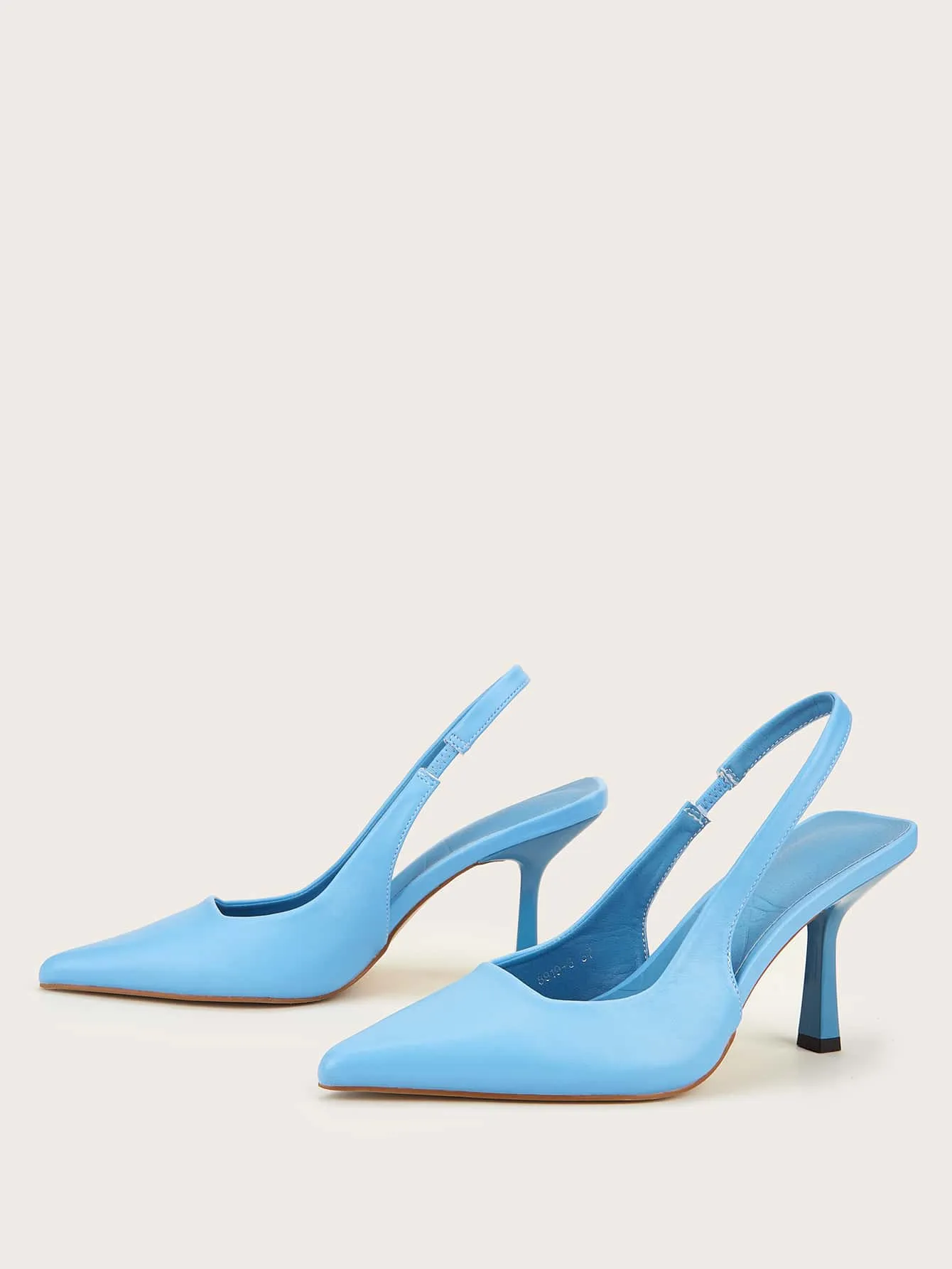 Minimalist Point Toe Slingback Pumps