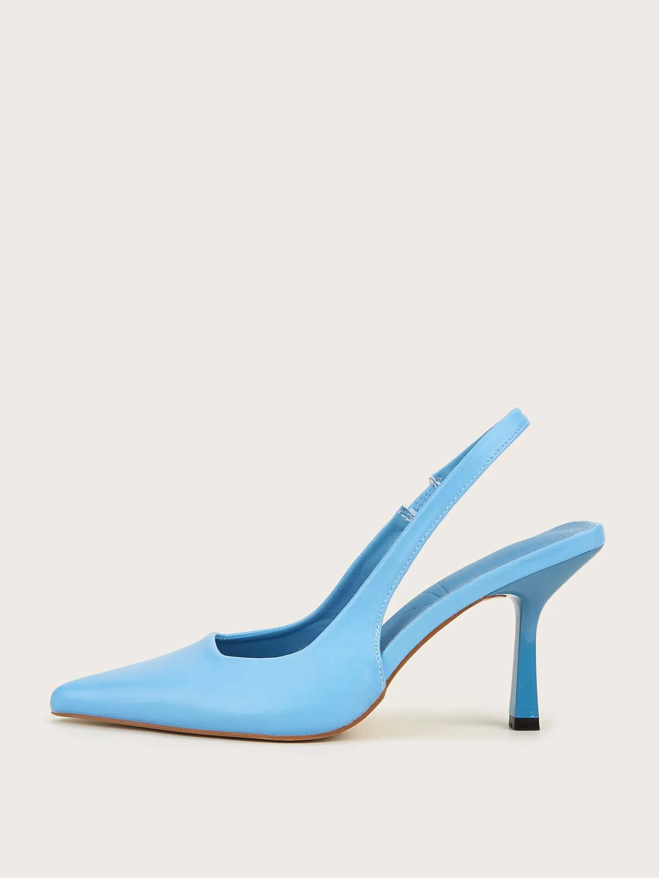 Minimalist Point Toe Slingback Pumps