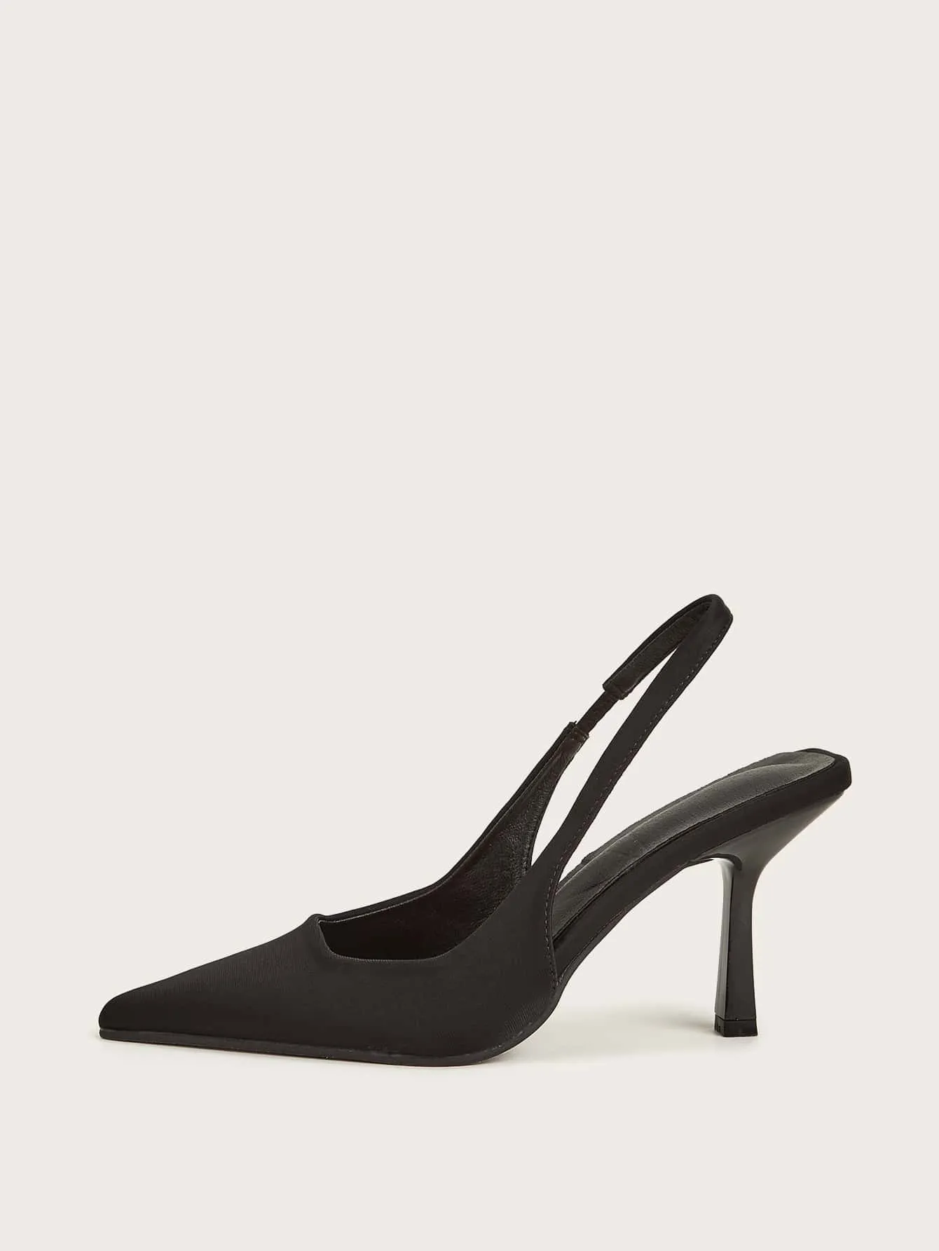 Minimalist Point Toe Slingback Pumps