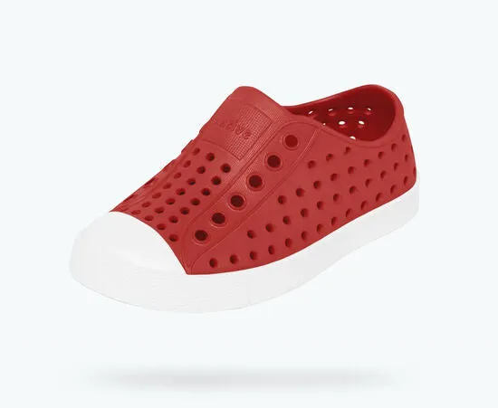 Native Junior's Jefferson Sneaker - Torch Red/Shell White 12100100-6400