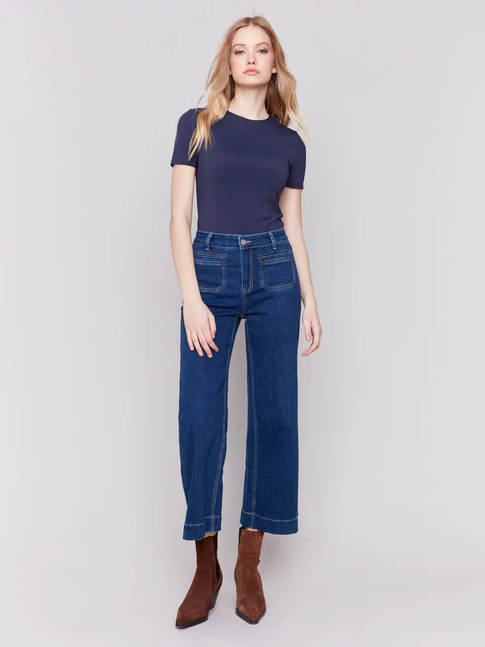 PATCH POCKET FLARE JEAN